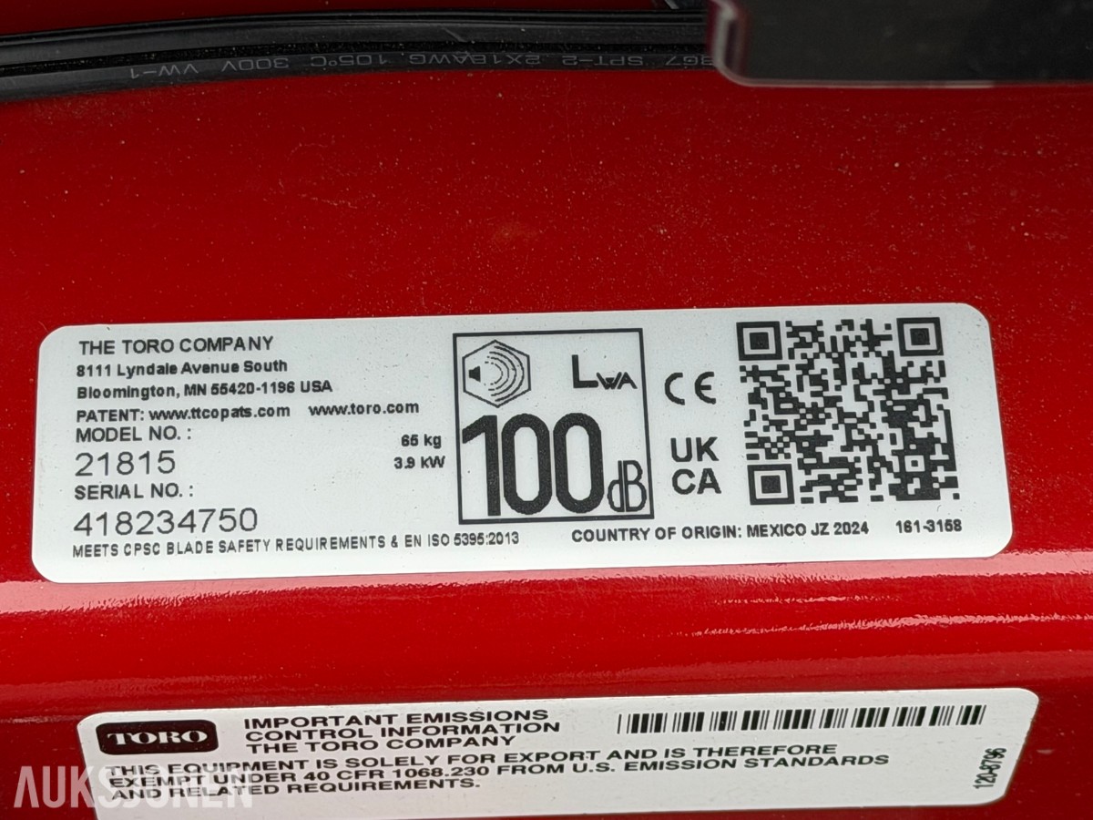 2025 Toro TimeMaster TM76 BBC gressklipper 76 cm