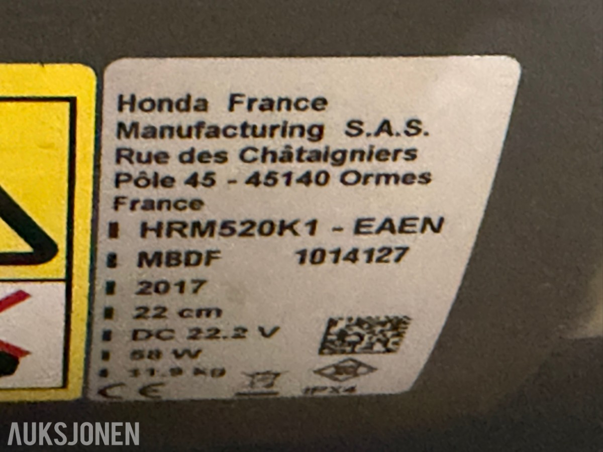 2017 Honda Miimo HRM520 robotgressklipper