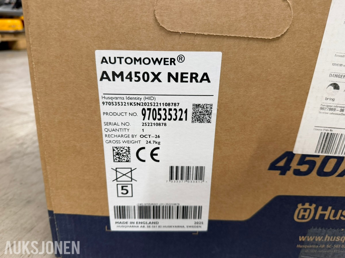 2025 Husqvarna Automower 450X NERA robotgressklipper