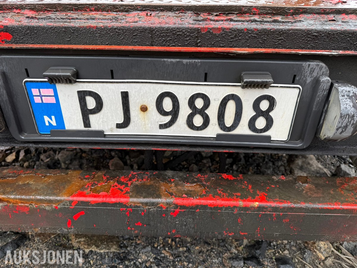 2012 NC Maskinhenger JA-30-L , 3 aksler, kjørebruer, rep.objekt