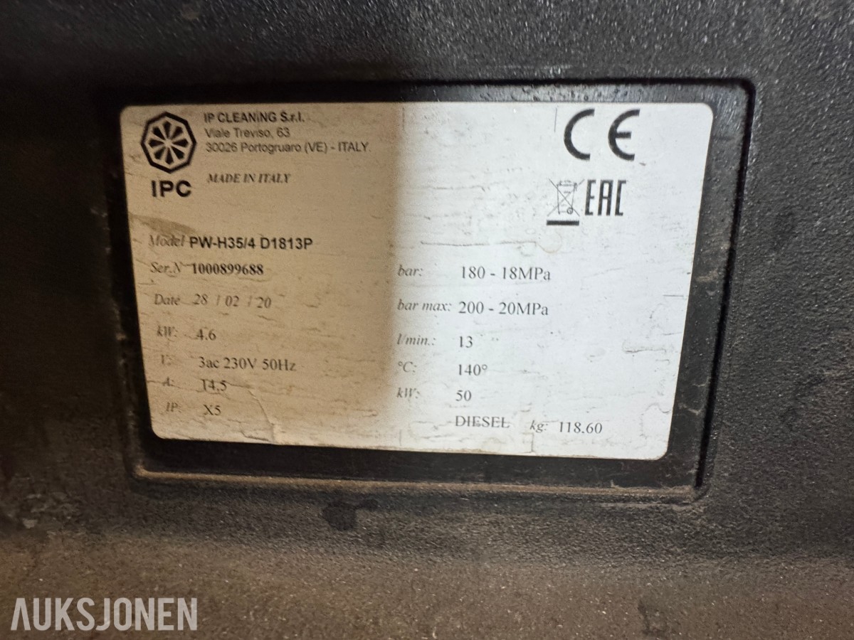 2020 Foma PW-H35 Varmtvannsvasker Diesel