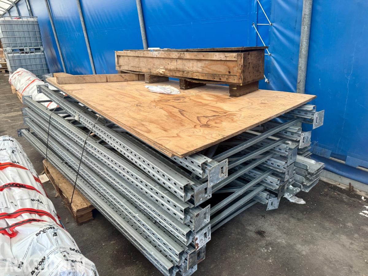 Dexion P90 pallereol – 6 tårn - ca. 3 m høyde