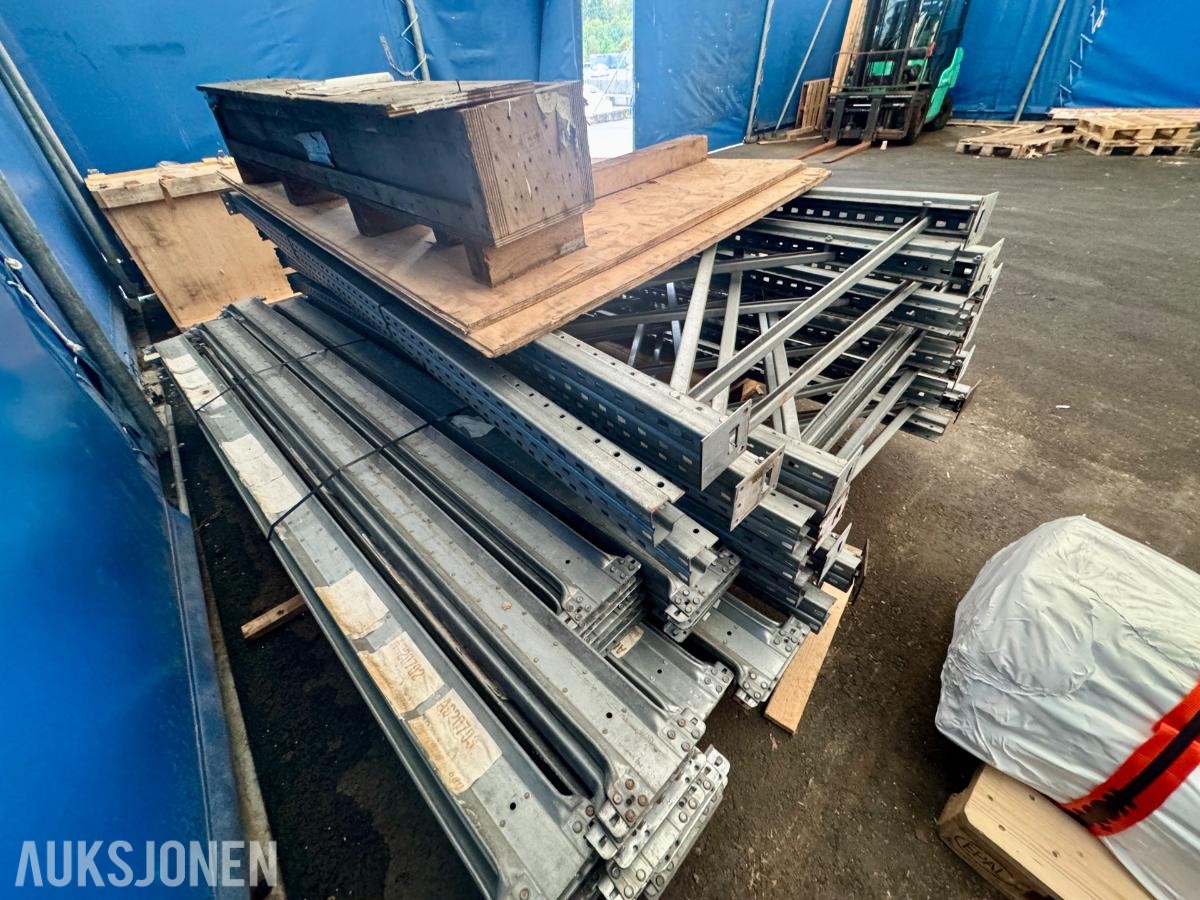 Dexion P90 pallereol – 6 tårn - ca. 3 m høyde