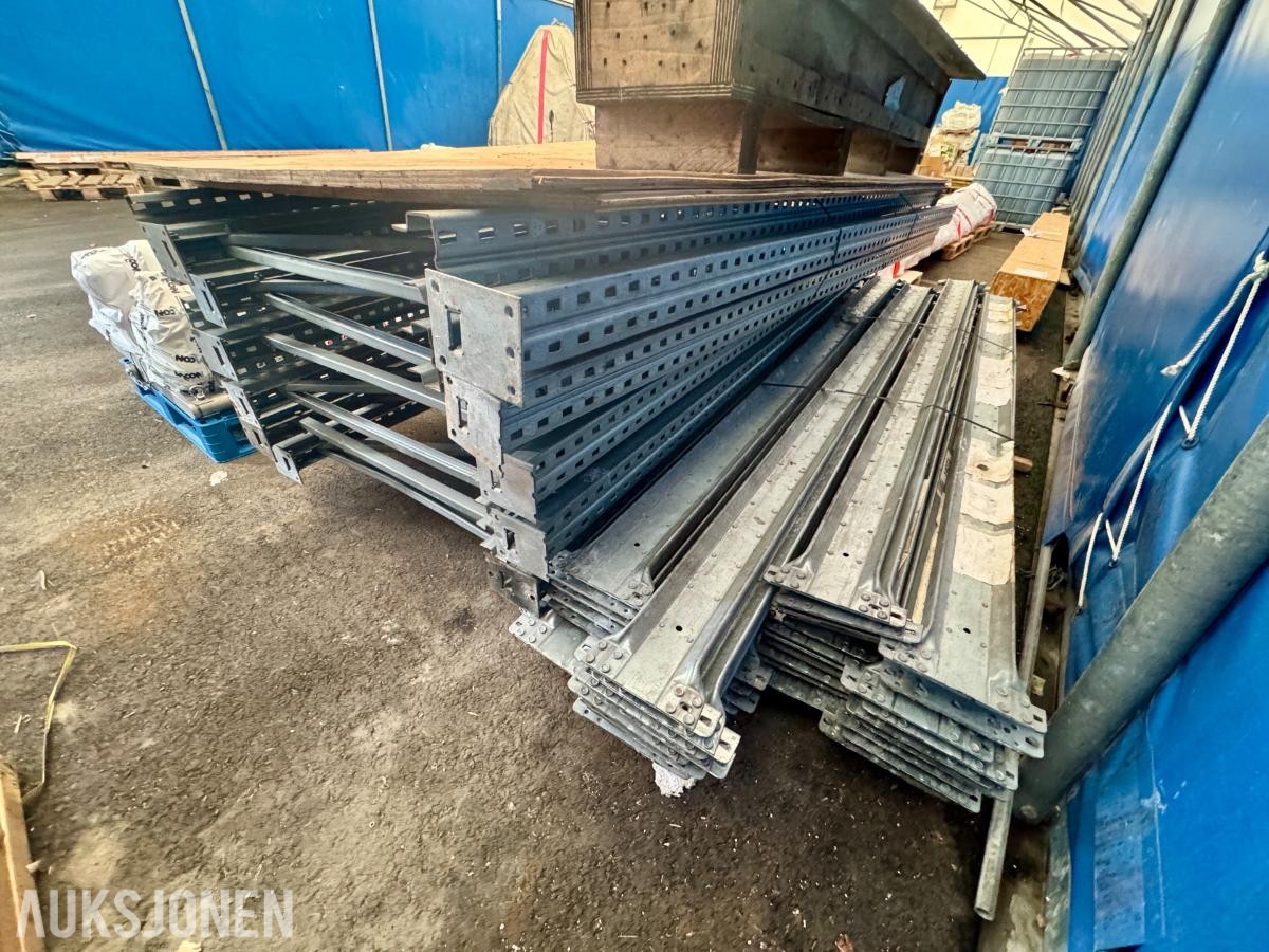 Dexion P90 pallereol – 6 tårn - ca. 3 m høyde