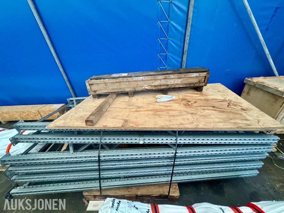 Dexion P90 pallereol – 6 tårn - ca. 3 m høyde