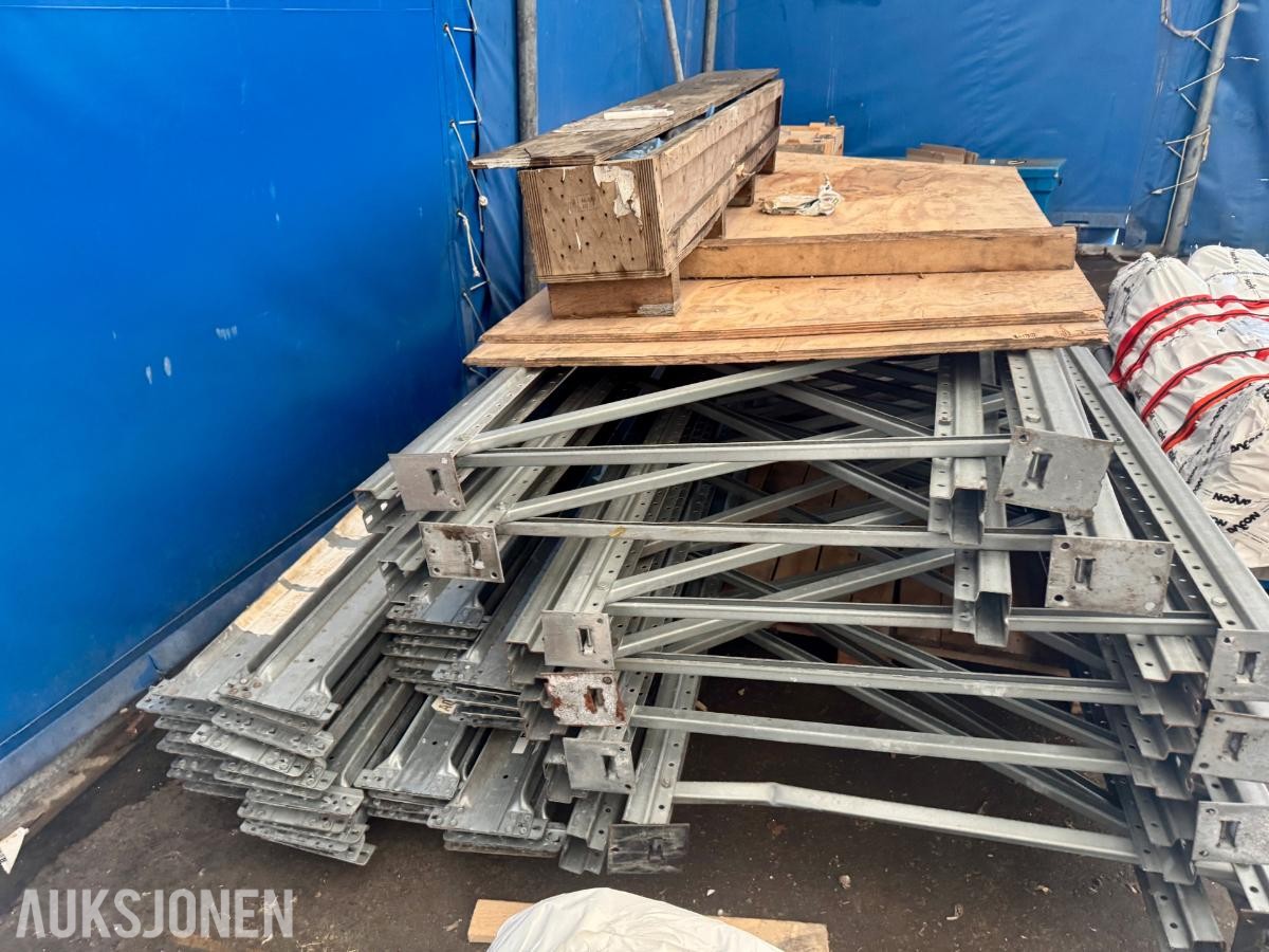Dexion P90 pallereol – 6 tårn - ca. 3 m høyde