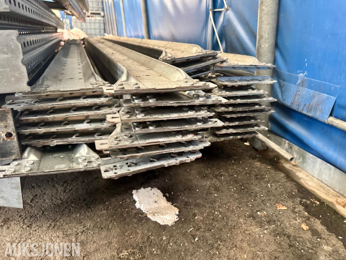 Dexion P90 pallereol – 6 tårn - ca. 3 m høyde
