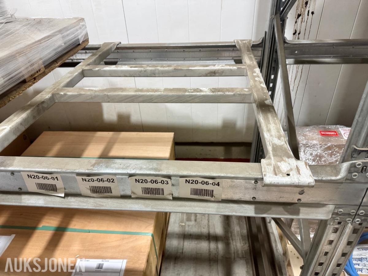 Dexion P90 pallereol – 6 tårn - ca. 3 m høyde