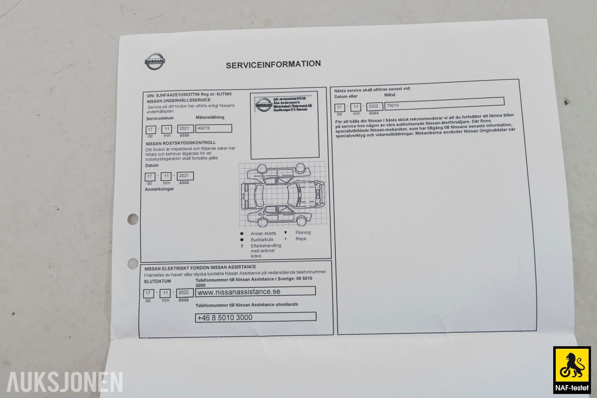 2018 Nissan Leaf 40 KWH TEKNA BOSE ACC 360-KAMERA VARMER NAVI