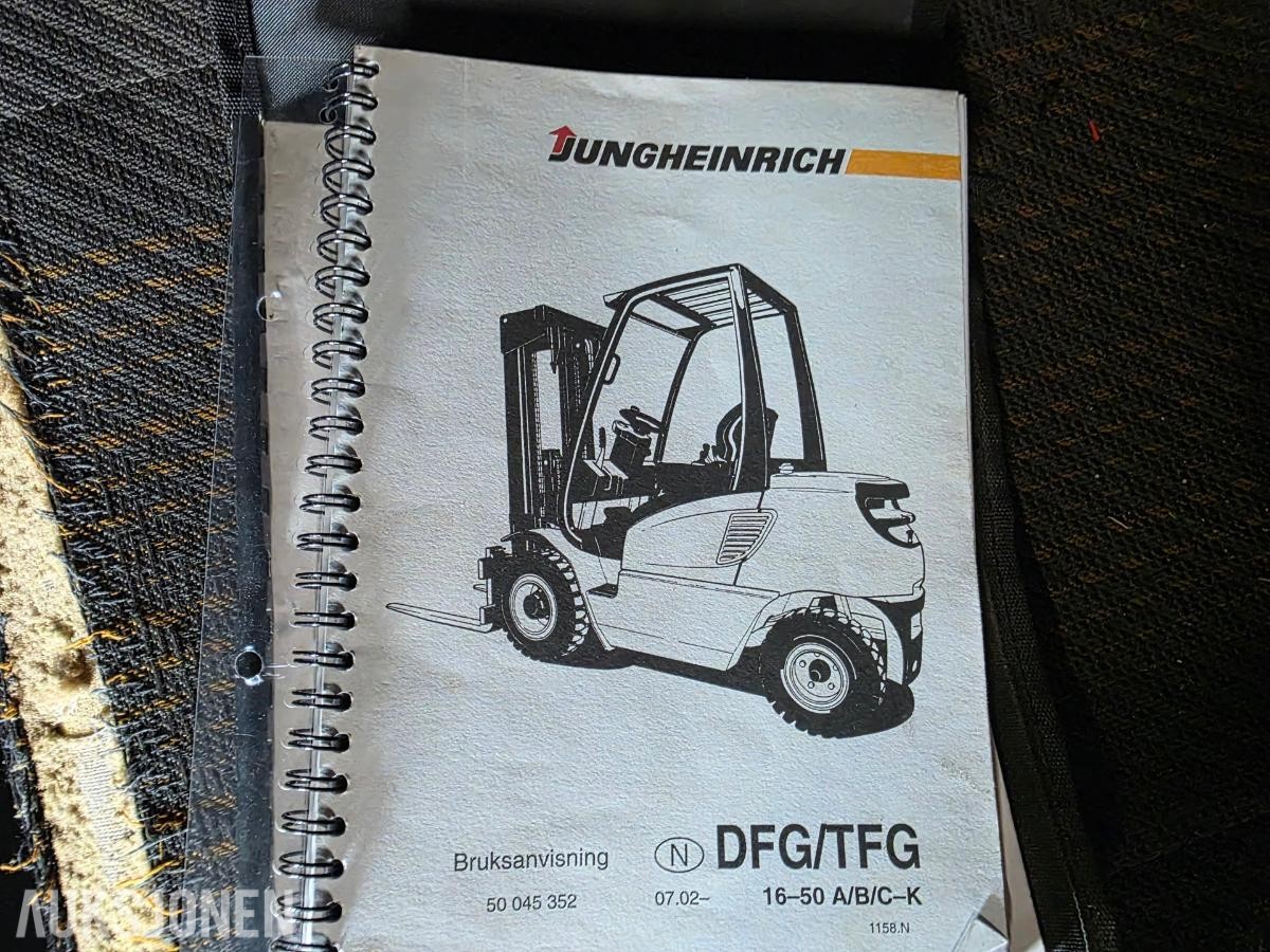 Jungheinrich DFG 25 dieseltruck, reparasjonsobjekt, 7333 timer