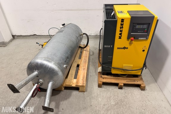 Kaeser SX 8 T skruekompressor 5,5 kW med ABT 8 kjøletørke og 250 L trykktank