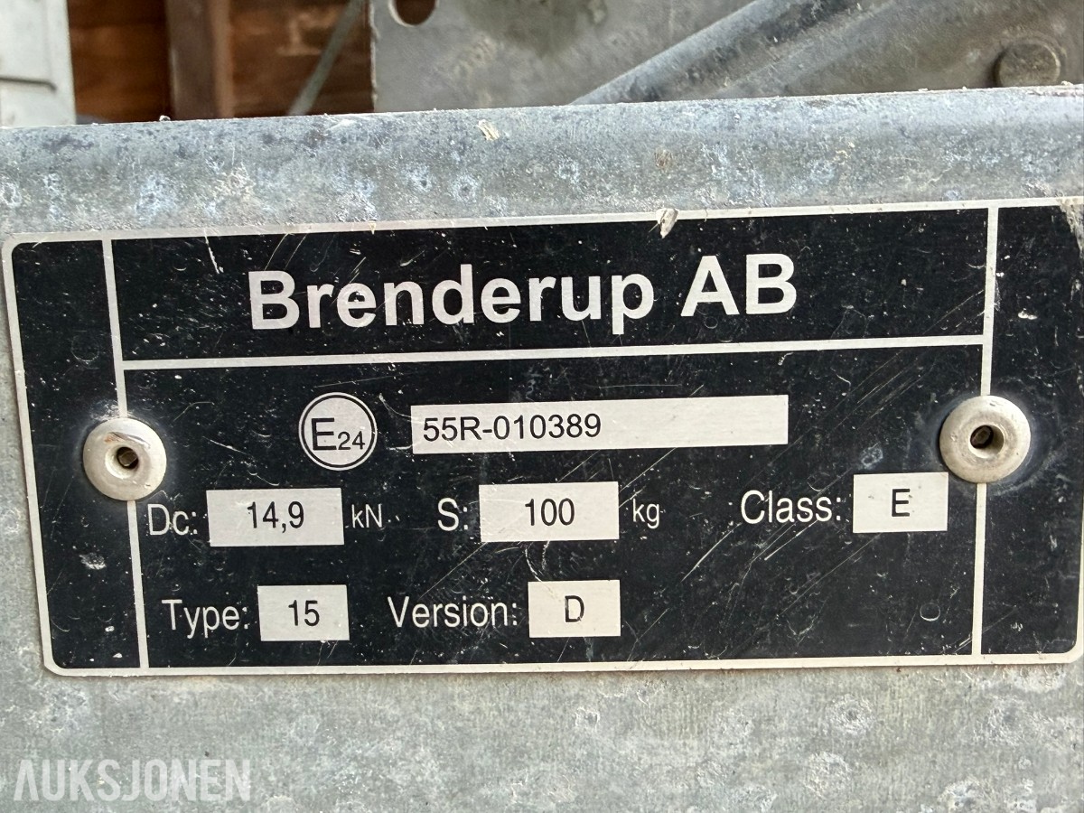 2016 Brenderup 2260SB 153 Tilhenger