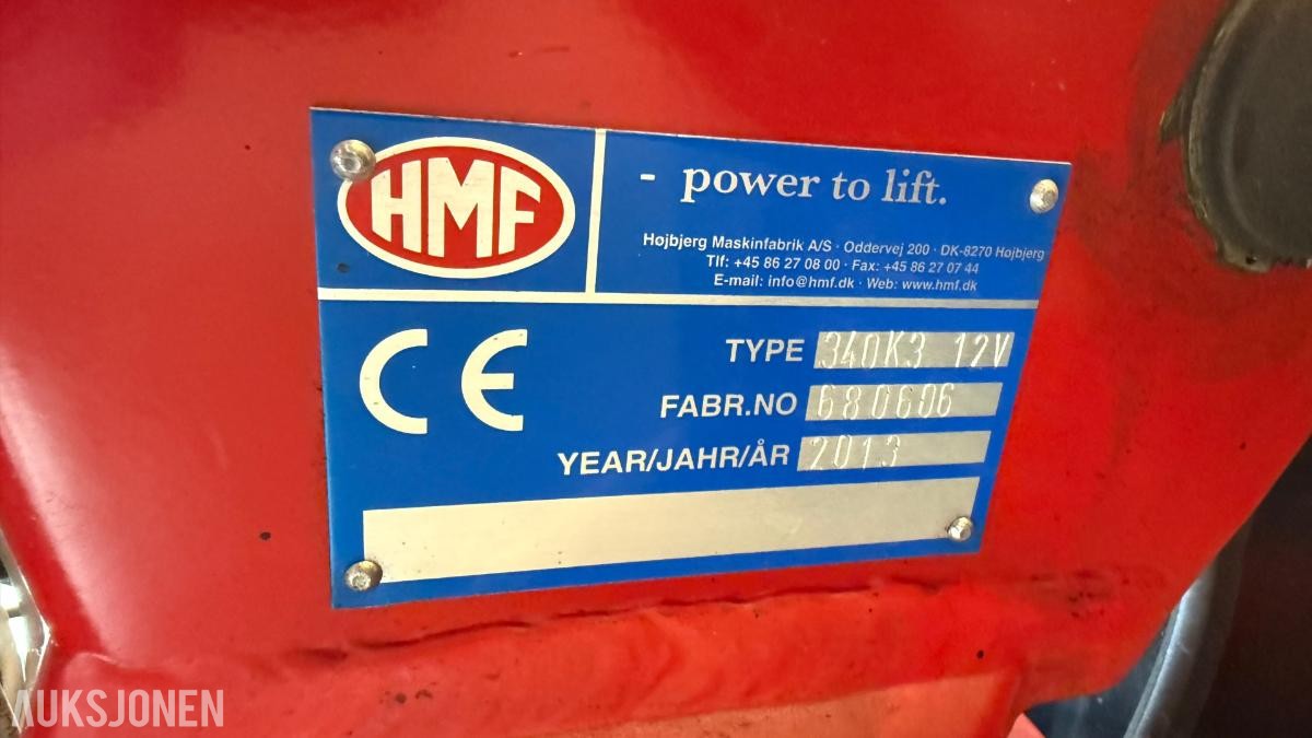 2013 HMF Handy 340 K3 lastekran m/ fjernkontroll