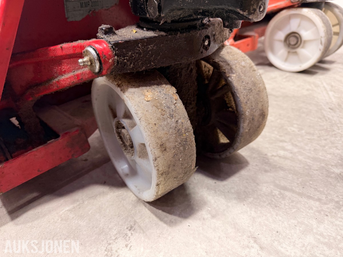 5 stk jekketraller med forskjellige modeller og kapasiteter