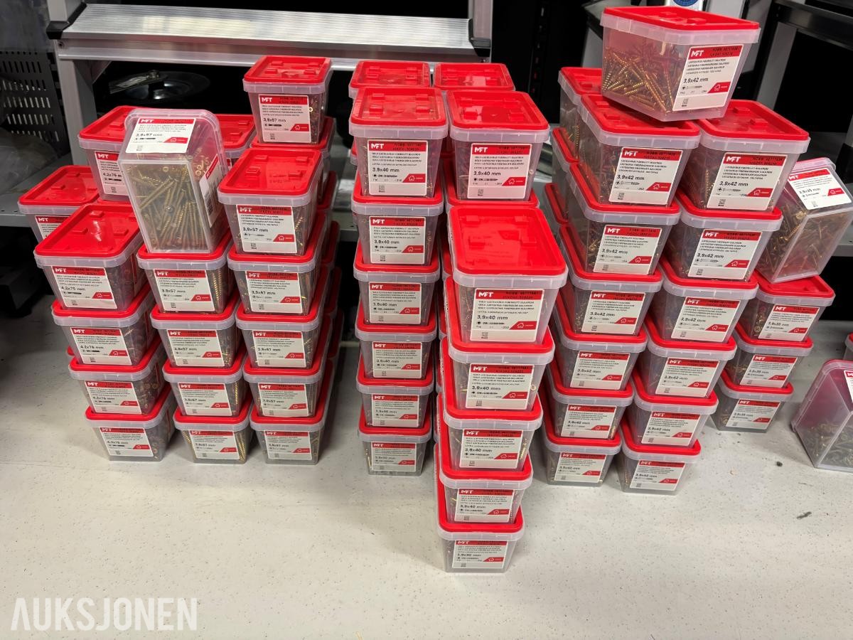 Pall med MFT festemidler – 356 pakker / 31 ulike varelinjer