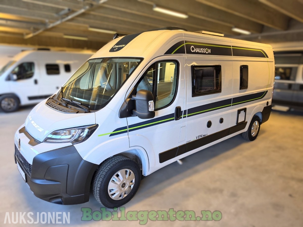 2026 Chausson V594 Max L First Line / 4 Faste Sengeplasser / Bedkit / Solcelle / Kompressorkjøleskap / Ryggekamera