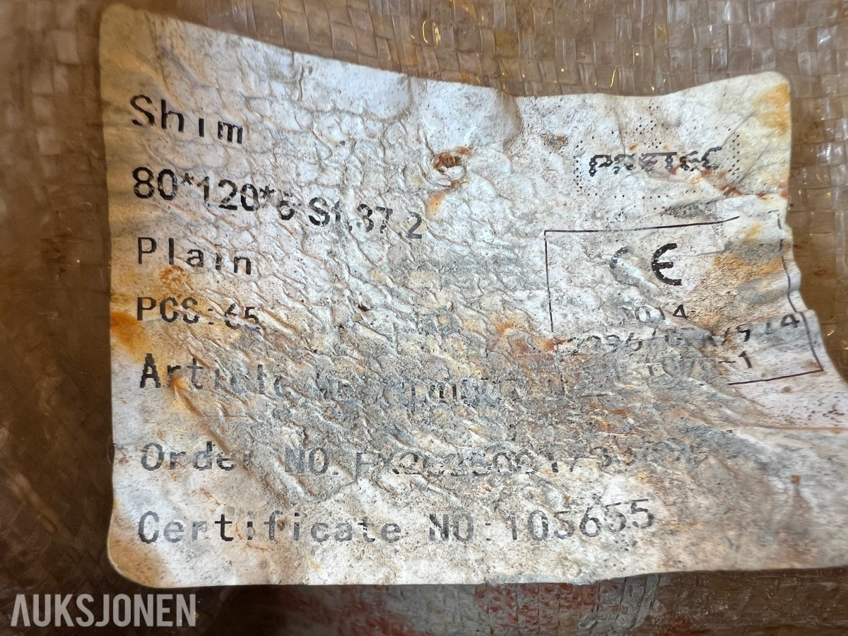 Jernbaneutstyr for vedlikehold/rep Chims div tykkelser + braketter