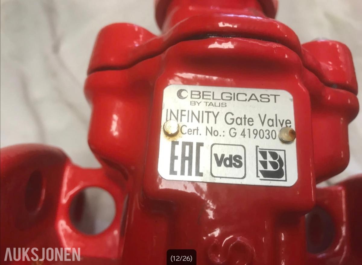 2022 Belgicast infinity gate valve Fluid G1