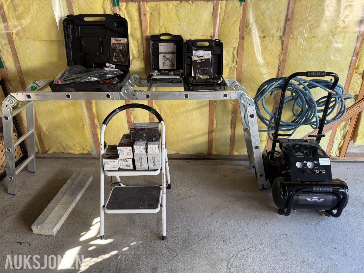Workman EX D20 20L kompressor med spikerpistoler
