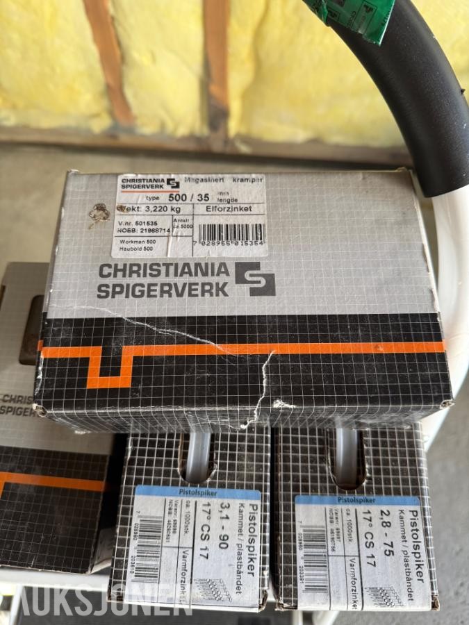 Workman EX D20 20L kompressor med spikerpistoler