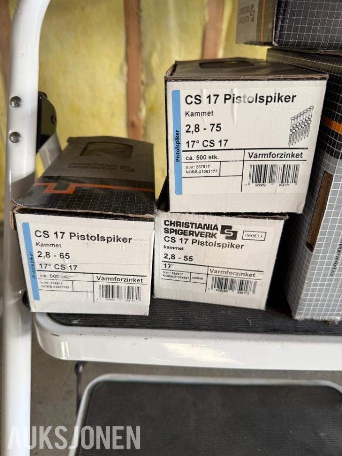 Workman EX D20 20L kompressor med spikerpistoler
