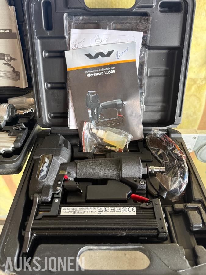 Workman EX D20 20L kompressor med spikerpistoler