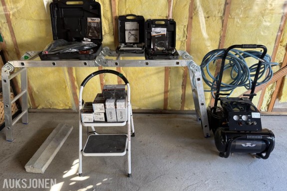 Workman EX D20 20L kompressor med spikerpistoler