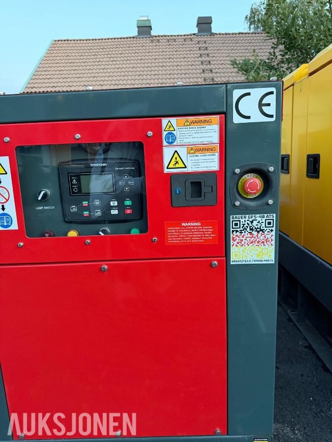 2024 Bauer GFS-40 dieselaggregat – 40 kW / 50 kVA