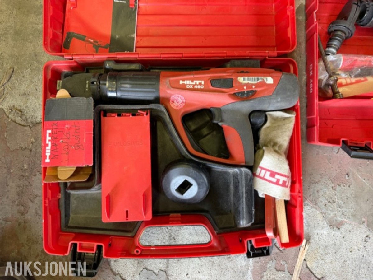 5 STK. HILTI FESTEVERKTØY MED 4 STK. SILVA XCL 9.0 HODELYKTER