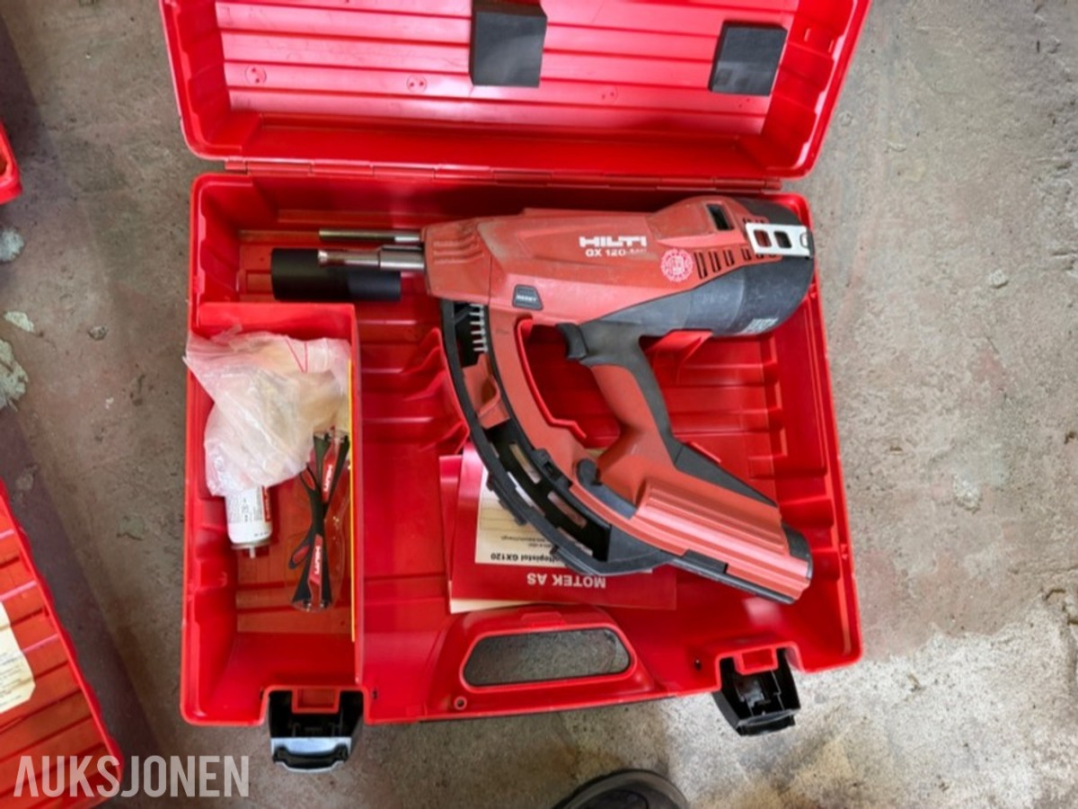 5 STK. HILTI FESTEVERKTØY MED 4 STK. SILVA XCL 9.0 HODELYKTER