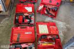 5 STK. HILTI FESTEVERKTØY MED 4 STK. SILVA XCL 9.0 HODELYKTER