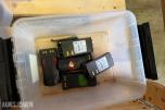 PARTI MED MOTOROLA GP340 UHF SAMBANDSRADIOER, HODESETT, LADERE OG TILBEHØR