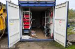 2012 20 FOTS CONTAINER MED REOLER, STRØMINNTAK, RØR OG DELER