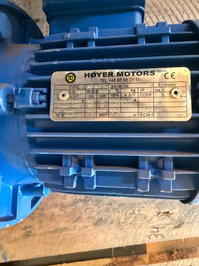 2008 Allweiler AG TRF pumpe med Høyer elmotor 3fas 