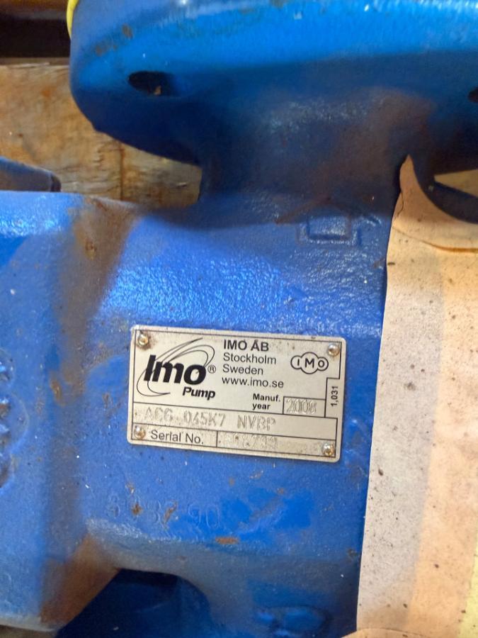 2006 IMO AB ACG 045K7 pumpe med ABB motor
