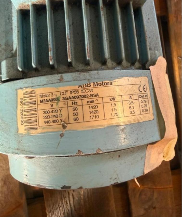2006 IMO AB ACG 045K7 pumpe med ABB motor