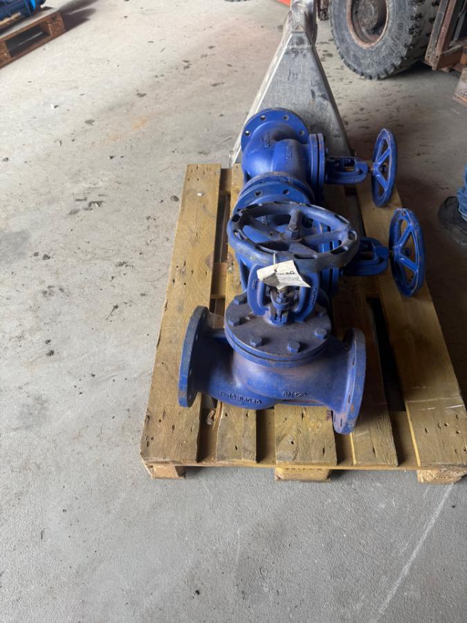 3 stk. ventiler DN125 PN16