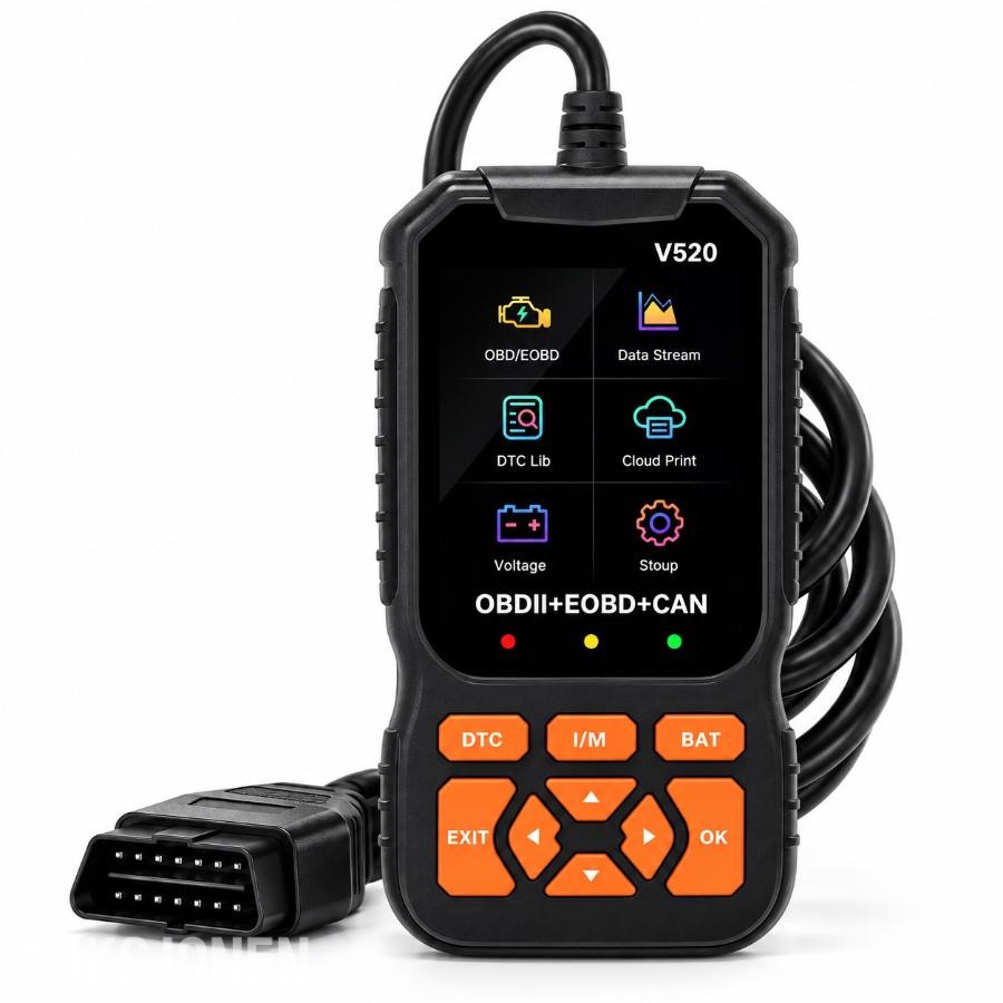 V520 OBD2-feilkodeleser – enkel feilsøking av bilen (sendes i eske)