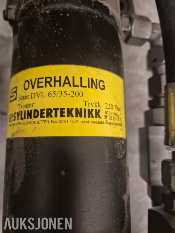 Sylinderteknikk DVL 65/35-200 – 2 stk. overhalte hydraulikksylindre, 220 bar