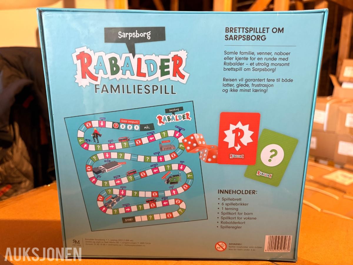 Rabalder Sarpsborg Brettspill - 10 stk 