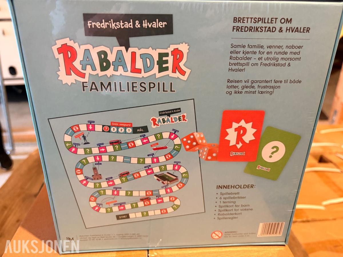 RABALDER FREDRIKSTAD BRETTSPILL - 10 stk