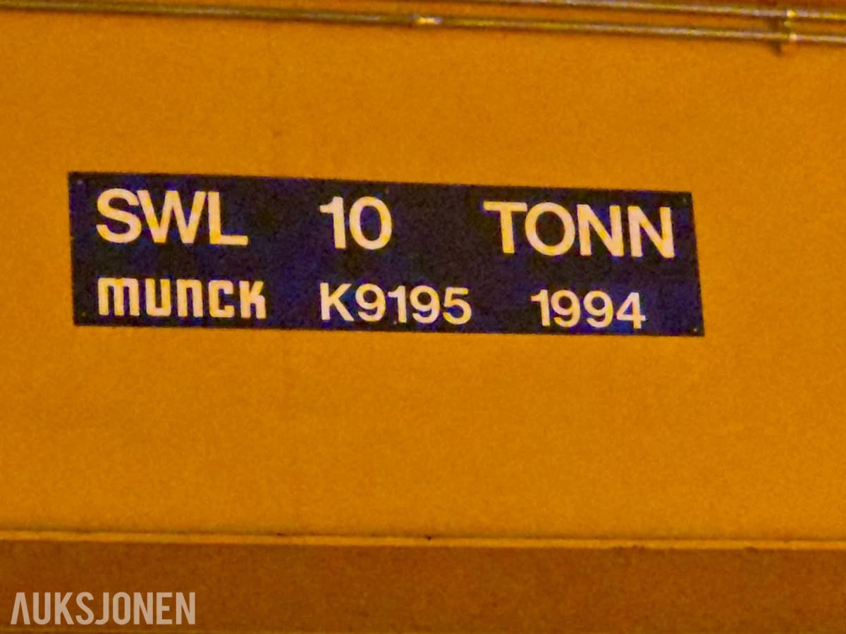 1994 Munck Traverskran – SWL 10 tonn