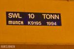 1994 Munck  Traverskran – SWL 10 tonn