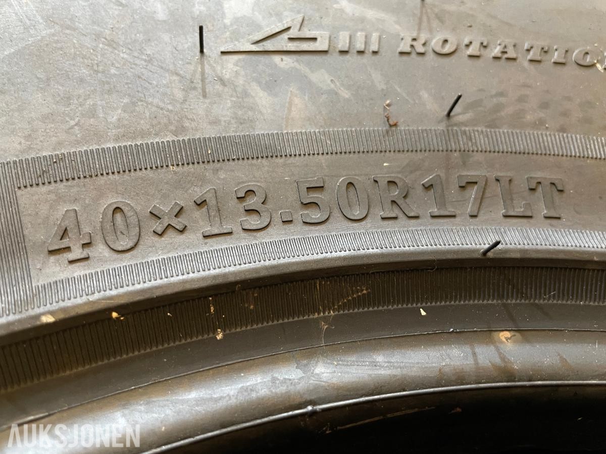 4 stk ubrukte 40X13.50R17 Offroad dekk