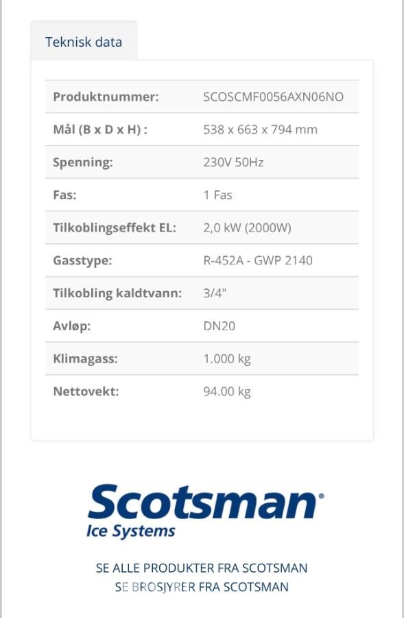 Isbitmaskin Scotsman Frimont MF56 AS-N