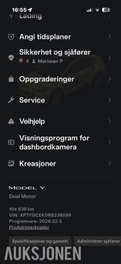 2024 Tesla Model Y Long Range AWD PANORAMA KAMERA RYZEN VARMEPUMPE