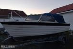 1985 Herwa 16 med 50hk Johnsen motor og registrert båthenger