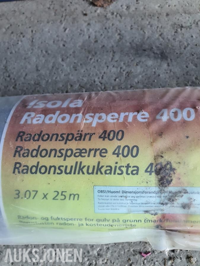 2025 Isola Radonsperre 3x25 - uåpnet rull