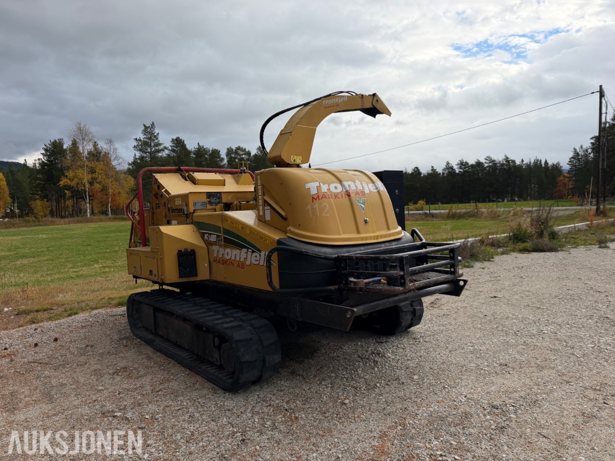 Wermeer BC1400TX. Beltegående trommelflishugger fra 2006 - 2008. Dieseldrevet