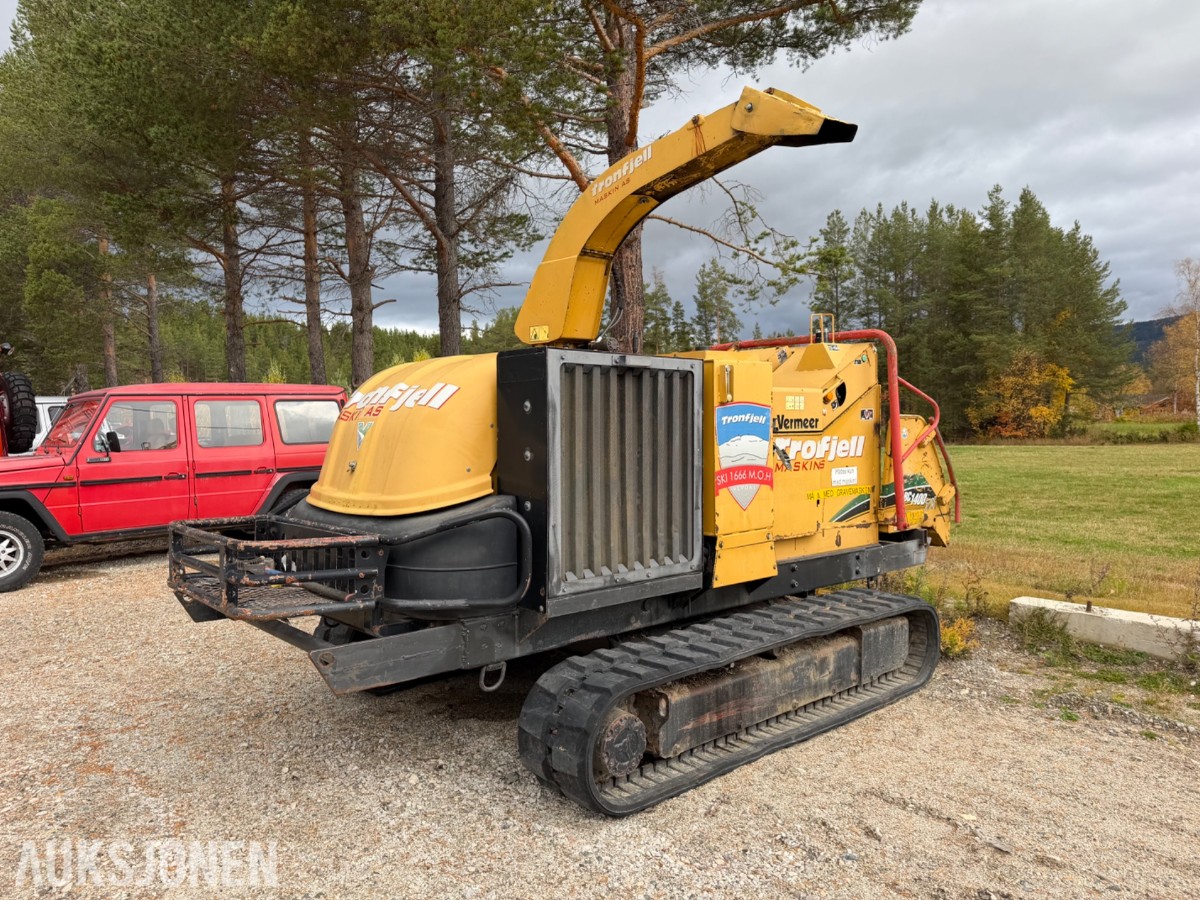 Wermeer BC1400TX. Beltegående trommelflishugger fra 2006 - 2008. Dieseldrevet